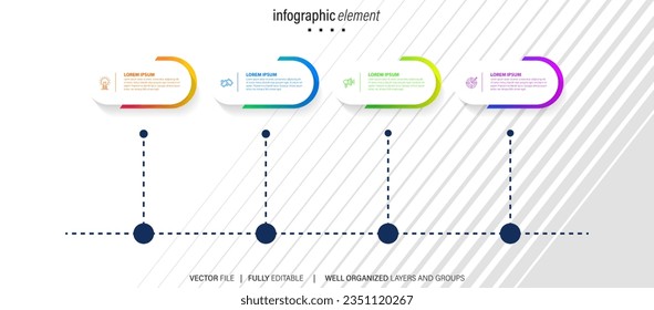 infographics business chart design template. You can place relevant content in the area, vector illustration.
