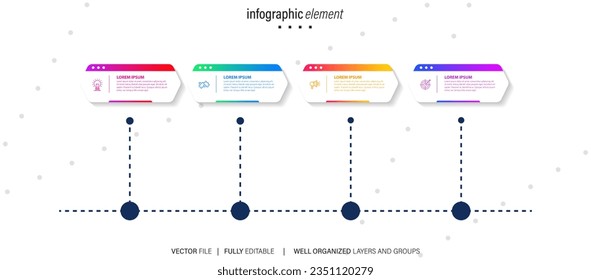 infographics business chart design template. You can place relevant content in the area, vector illustration.
