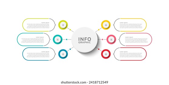 Infographics business colorful elements design