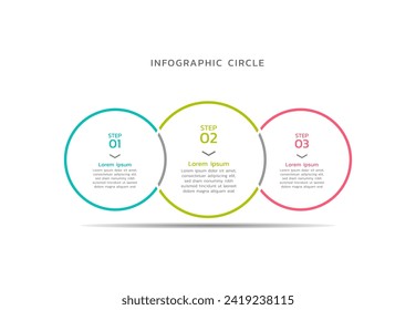 Infographics business colorful elements design