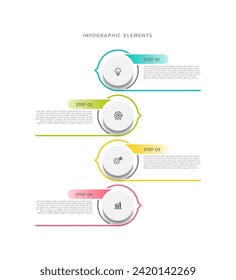 Infographics business colorful elements design