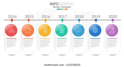 Infographics for business concept with icons and options or steps.