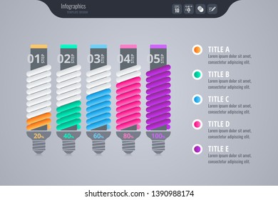 Infographics for business concept. Isometric vector Infographic design - Vector