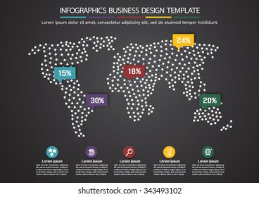 Infographics business design template