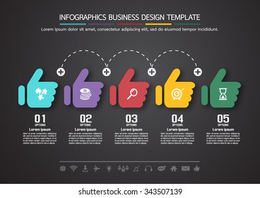 Infographics business design template