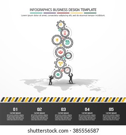 Infographics business design template