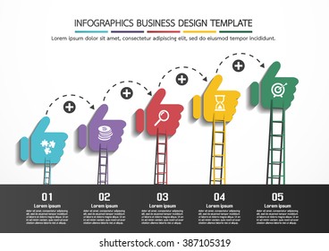 Infographics business design template