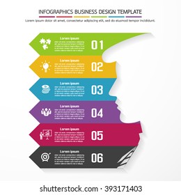 Infographics business design template