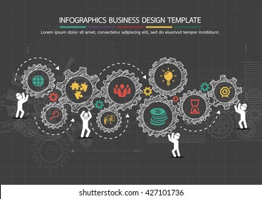 Infographics business design template