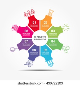 Infographics business design template