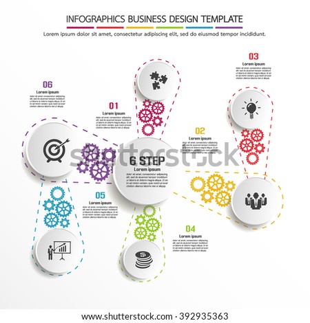 Infographics business design template