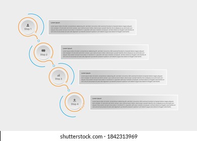 Infografik Business Flow Vektorgrafik-Design