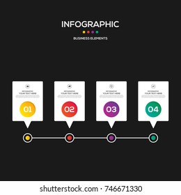 Infographics business marketing report template layout design, can be used for workflow, layout, diagram, vector illustration