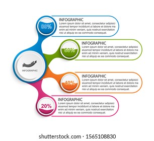 Infographics for business presentations or information banner. 