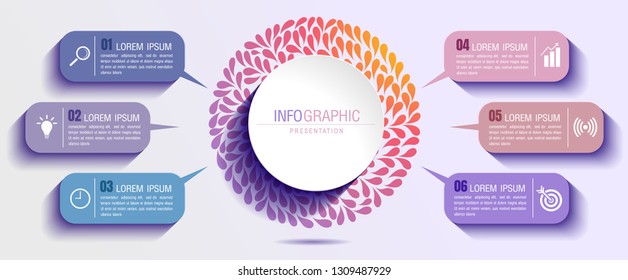 infographics business, process chart design template for presentation. abstract timeline elements, You can place relevant content in the area, vector illustration.