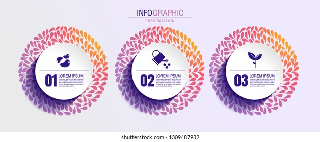 infographics business, process chart design template for presentation. abstract timeline elements, You can place relevant content in the area, vector illustration.
