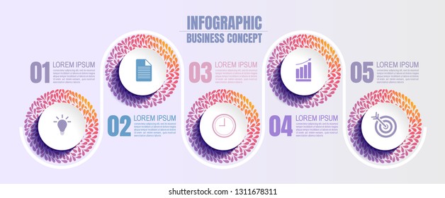 infographics business, process chart design template for presentation. abstract timeline elements, You can place relevant content in the area, vector illustration.