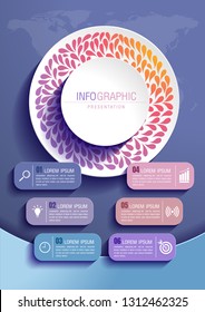 infographics business, process chart design template for presentation. abstract timeline elements, You can place relevant content in the area, vector illustration.