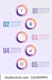 infographics business, process chart design template for presentation. abstract timeline elements, You can place relevant content in the area, vector illustration.