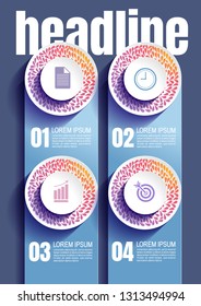 infographics business, process chart design template for presentation. abstract timeline elements, You can place relevant content in the area, vector illustration.