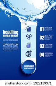 infographics business, process chart design template for presentation, abstract timeline elements, You can place relevant content in the area, vector illustration.