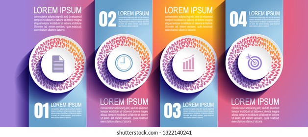infographics business, process chart design template for presentation, abstract timeline elements, You can place relevant content in the area, vector illustration.