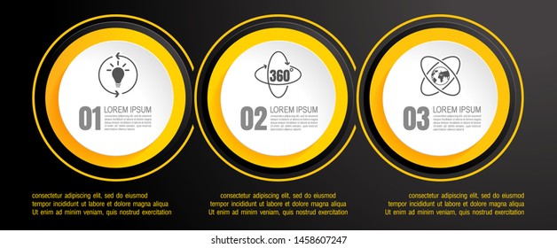 infographics business, process chart design template for presentation. abstract timeline elements, You can place relevant content in the area, vector illustration.