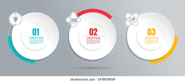 infographics business, process chart design template for presentation. abstract timeline elements, You can place relevant content in the area, vector illustration.