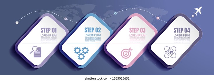 infographics, business, process chart design template for presentation. abstract timeline elements, vector illustration, EPS10.