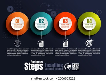 infographics business, process chart design template for presentation, abstract timeline elements.