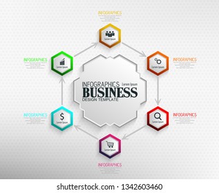 Infographics Business Template concept