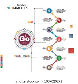 infographics business template elements. vector illustration