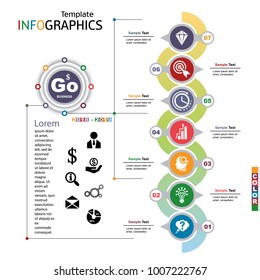 infographics business template elements. vector illustration