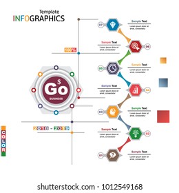 infographics business template elements. vector illustration