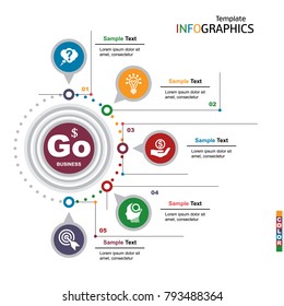 infographics business template elements. vector illustration