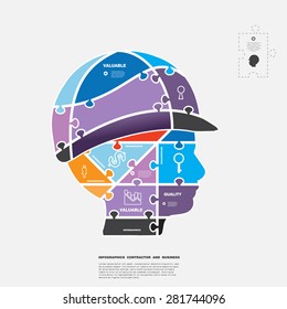 infographics business vector / constructor /builder /architect /safty