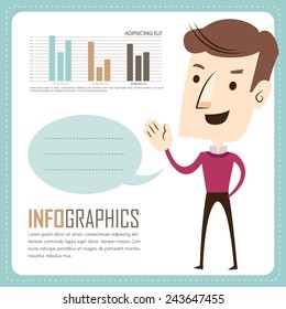 Infografía con Empresario 