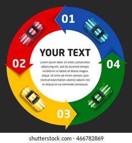 Infographics car illustration