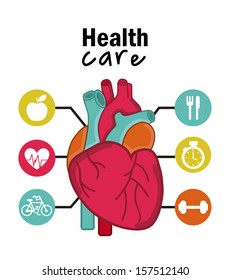 infographics of cardiology design over white background vector illustration  