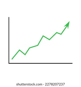 Infographics with charts. Graph for data analysis and web design. Vector illustration on a white background.