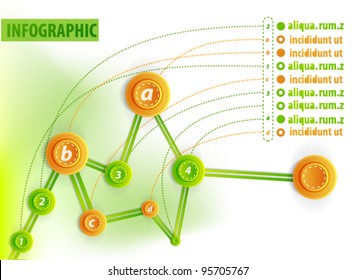 Infographics chronological diagram