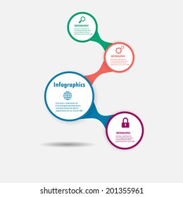 infographics circle design element label or banner can be used for workflow layout numbered banners 