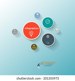 infographics circle design element label or banner can be used for workflow layout numbered banners 