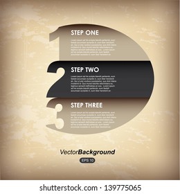 infographics circle over vintage background vector illustration