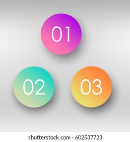 Infographics circle steps. Vector infographic design element. 