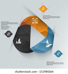 Infographics circles illustration. Business diagram. 