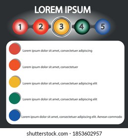 infografía con círculos, con metabolito