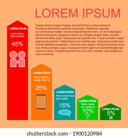 Infografiken mit einem Spaltendiagramm zum Thema Kommunikation