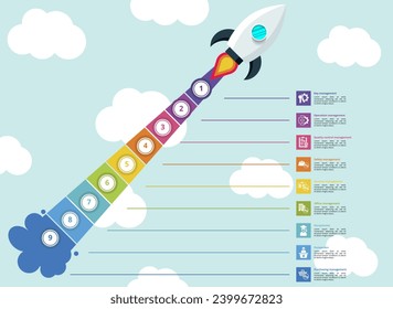 Infographics with Company Management theme icons, 10 steps. Such as key management, operation, quality control management, safety management and more.