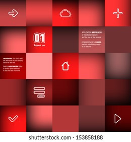 Infographics of company, service or web site. EPS 10 vector illustration. Used transparency layers for shadows